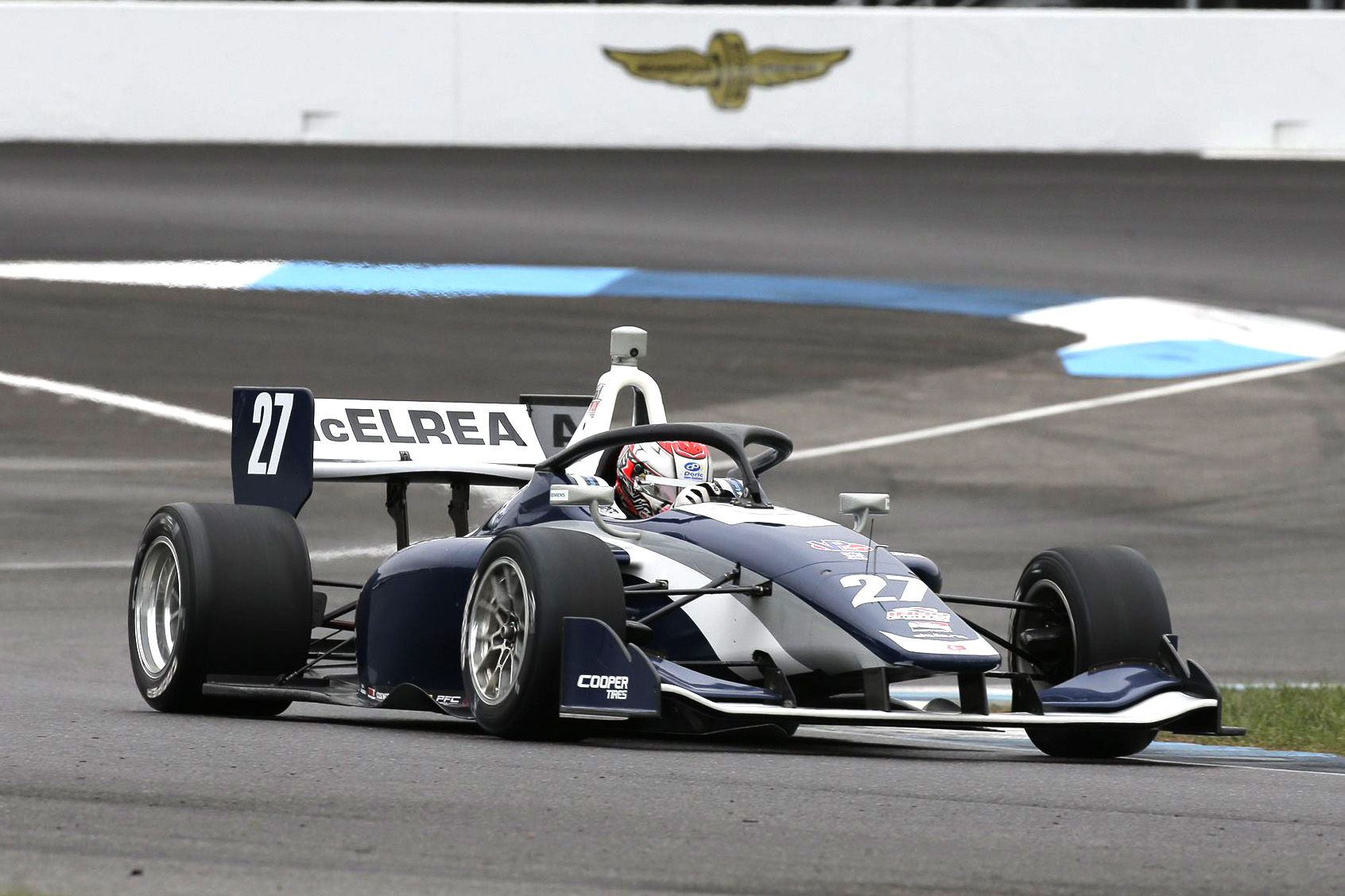 McElrea third in debut Indy Lights test at IMS 