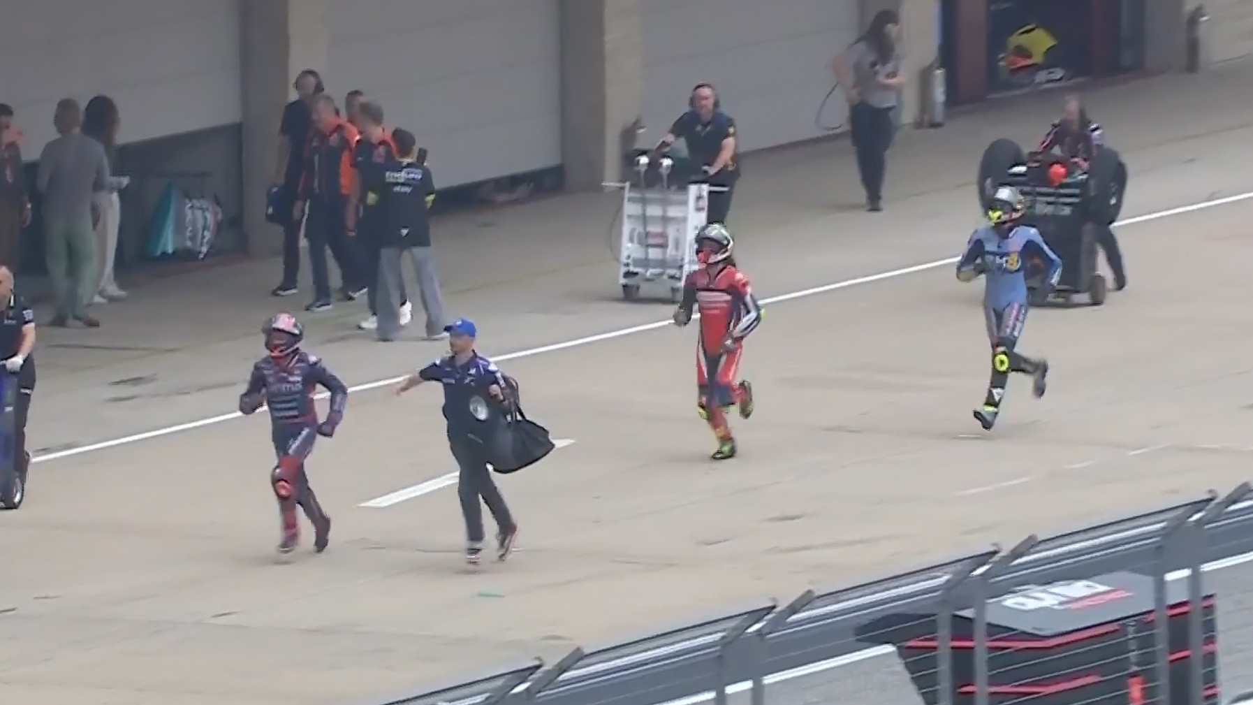 What prompted bizarre MotoGP pit lane running race - Speedcafe.com
