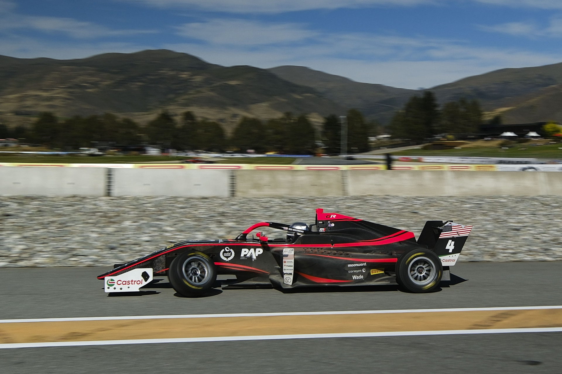 Ugo Ugochukwu was forced to pit during qualifying for the New Zealand Grand Prix when his left front suspension failed.