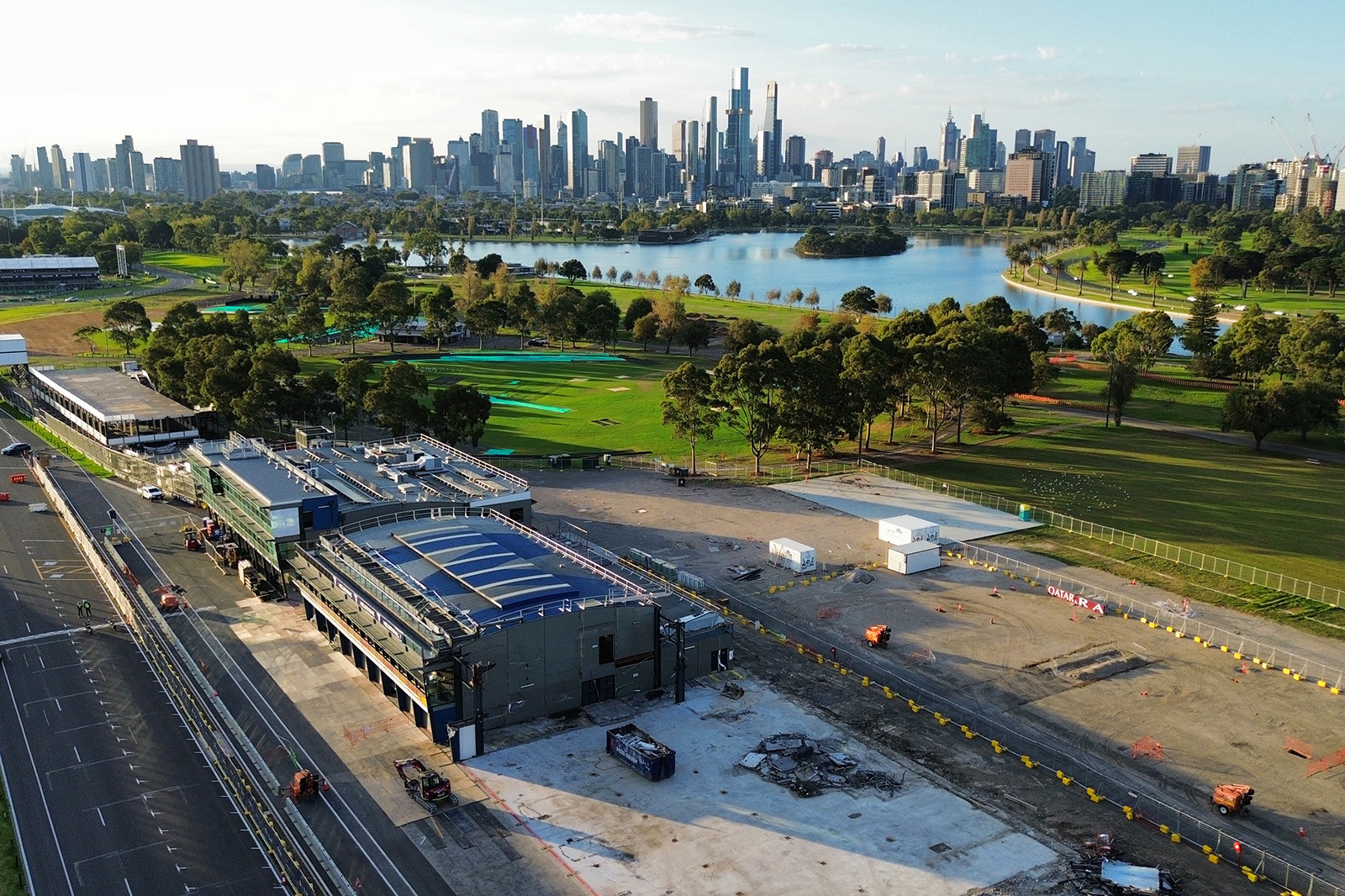 Demolition Begins on Albert Park F1 Pit Building