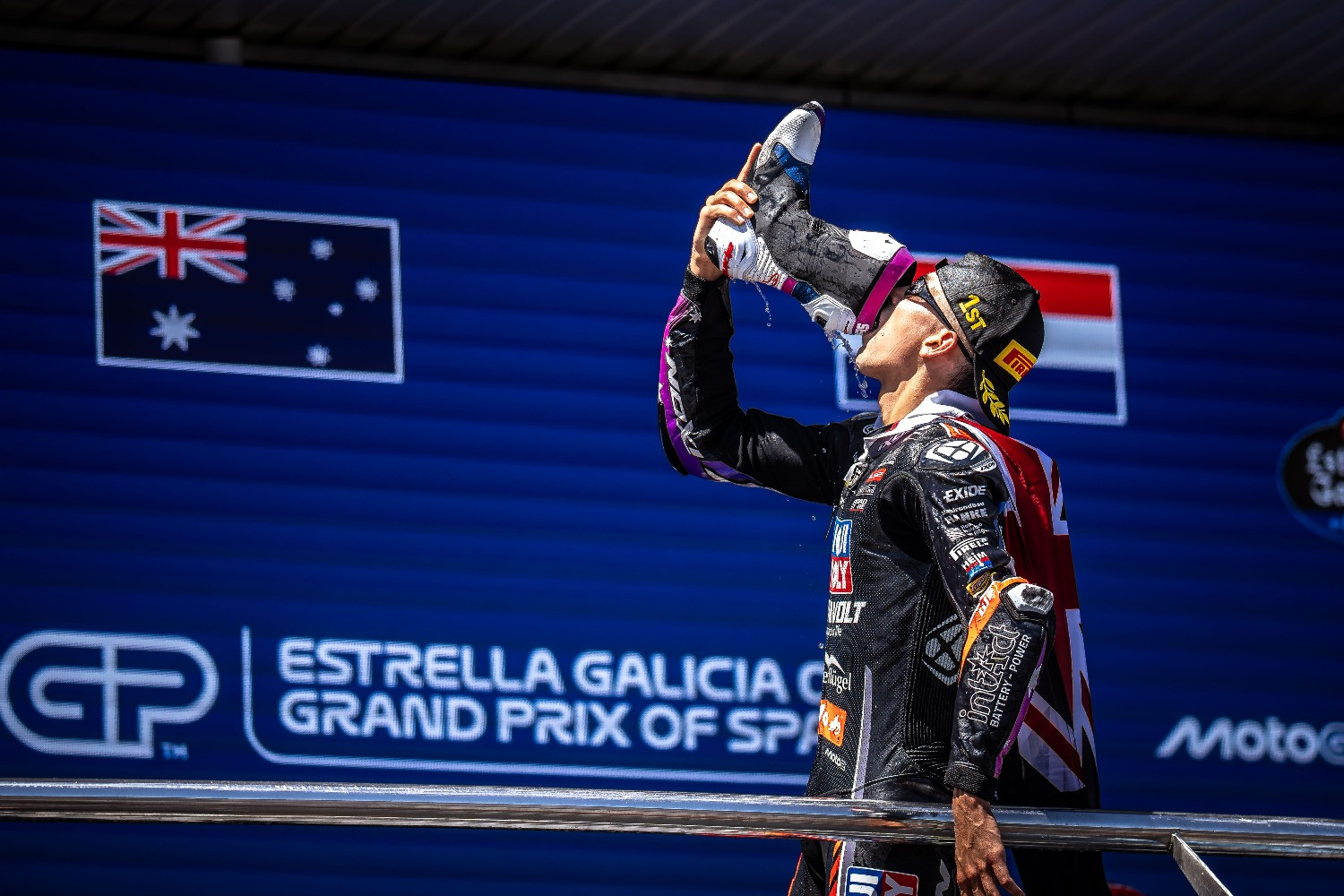 Aussie Agius surges into Moto2 title race with Jerez win