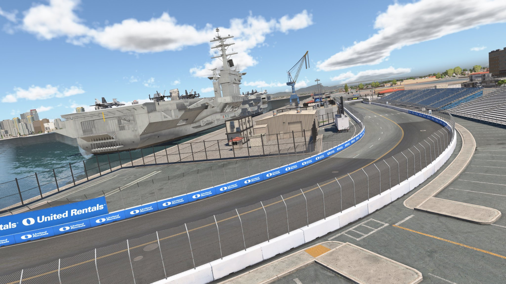 Watch a virtual lap of NASCAR's new naval base track