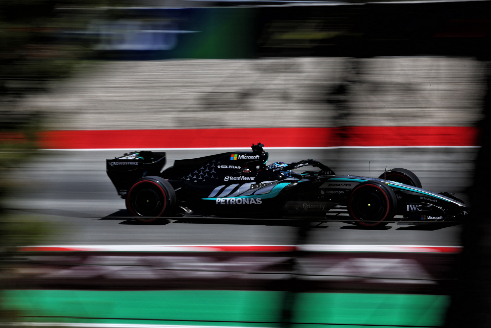 George Russell Claims Barcelona Pole as Leclerc's Q3 Ends in Crash