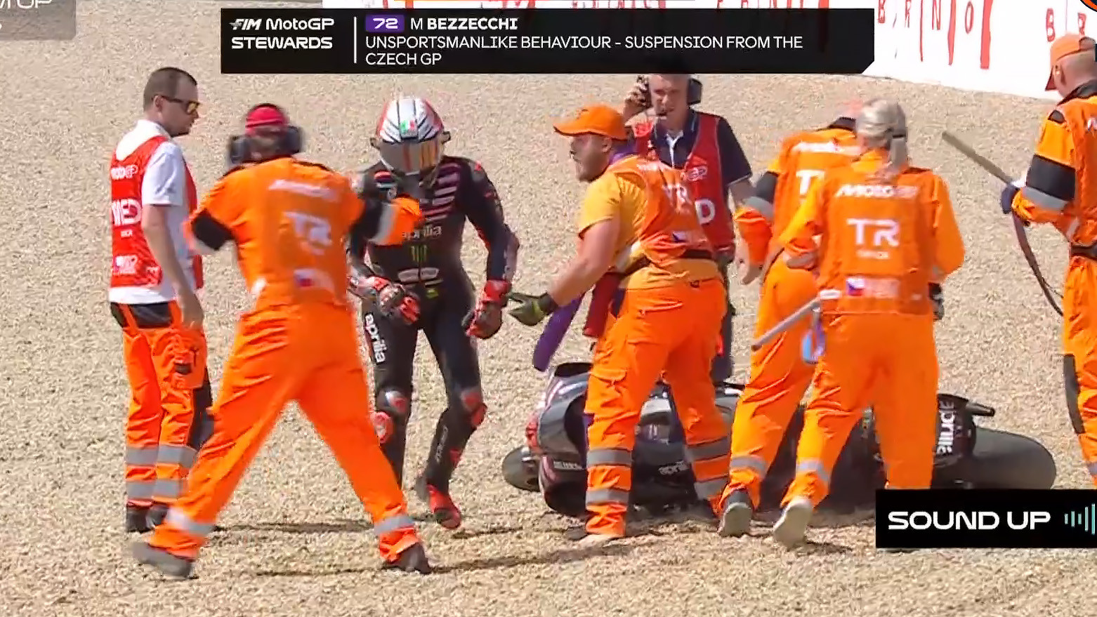 MotoGP star’s ironic apology gift to marshal he abused