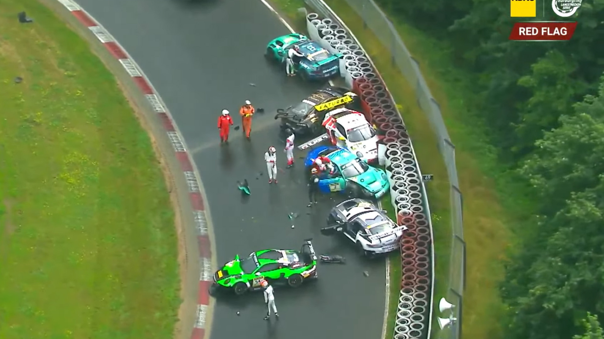 VIDEO: Wet Nurburgring “skating rink” causes seven-car pile-up ...